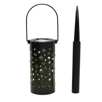Luz solar decorativa 6000K del hueco de la luna de la estrella de las luces del jardín de la prenda impermeable LED