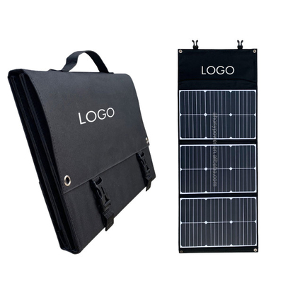 El panel solar plegable 60W del silicio monocristalino blanco y negro