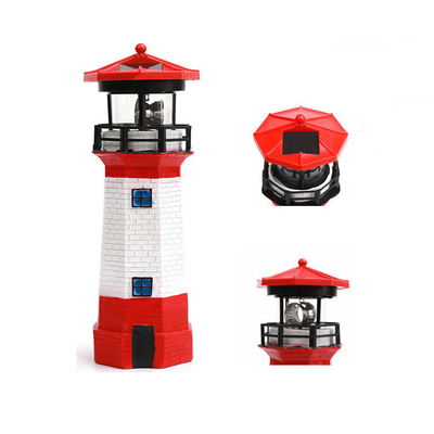 Faro solar del regalo de RoHS de la resina solar de la luz LED con el faro giratorio