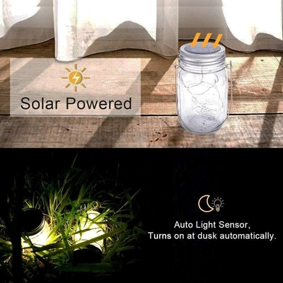 Luces de hadas solares al aire libre decorativas de la ejecución LED de la Navidad del jardín de la luciérnaga decorativa del poder