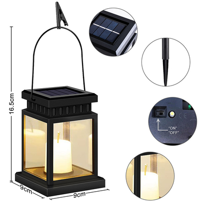 Prenda impermeable al aire libre LED del jardín de la ejecución de la luz solar sin llama de la vela