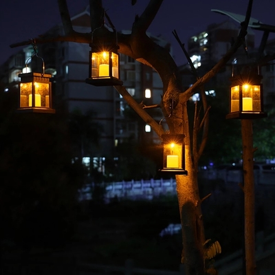 Prenda impermeable al aire libre LED del jardín de la ejecución de la luz solar sin llama de la vela
