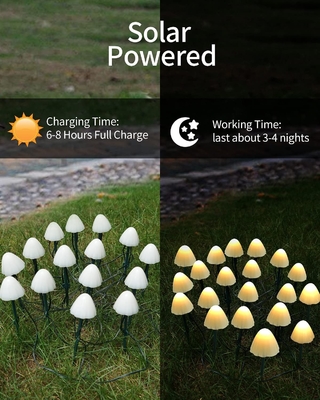 las luces accionadas solares de la secuencia de 2700K IP55 LED/proliferan rápidamente las luces solares del jardín que se casan la decoración festiva