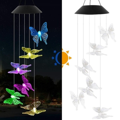 El jardín solar de DC6V LED enciende el carillón de viento del colibrí 80lm
