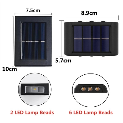 Luz decorativa llevada solar de la pared del balcón al aire libre del paisaje de las luces de la prenda impermeable de WINXU IP65