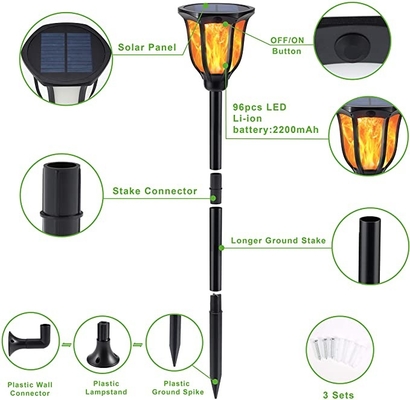 Colgante solar o mesa de comedor 3.7V 2000mAh de las luces del jardín del patio LED del patio de WINXU