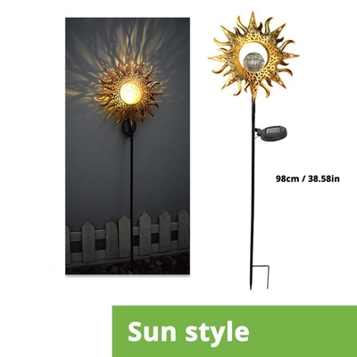 La luna solar Sun de la decoración de las luces del jardín del patio al aire libre LED protagoniza la luz impermeable de la noche
