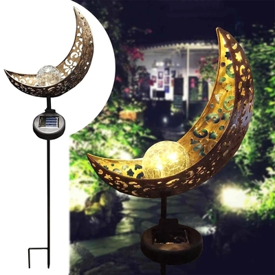 La luna solar Sun de la decoración de las luces del jardín del patio al aire libre LED protagoniza la luz impermeable de la noche