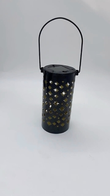 Linternas solares del hueco del hierro para la decoración ligera retra IP66 de la trayectoria de la terraza de la luna exterior de la estrella