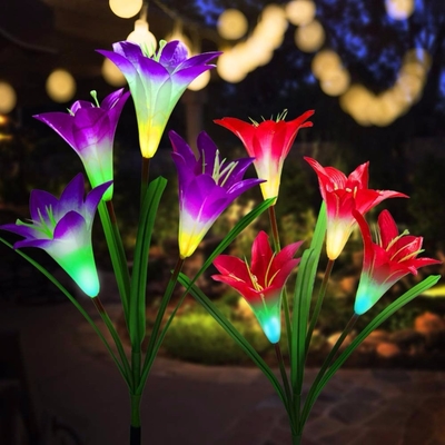 Prenda impermeable solar al aire libre Lily Lawn de la luz del patio de RoHS/luces 2700K de la decoración de la boda
