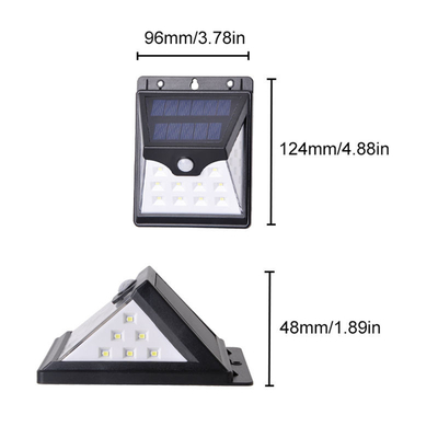 Sensor de movimiento accionado solar infrarrojo de la luz de la pared de 22 LED LED IP65 180°
