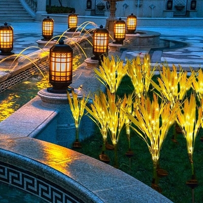 Decoración al aire libre del paso del césped del patio del trigo IP65 de la prenda impermeable de la luz solar del jardín