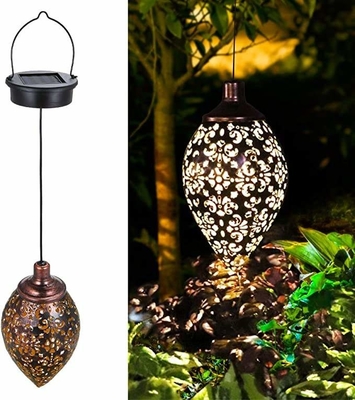 El jardín solar de la noche IP66 LED enciende las linternas 3500K de Garland Retro Solar Powered Decorative