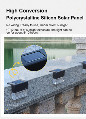 El paso solar al aire libre de la cubierta IP65 enciende CRI 60 para cercar la cerca Yard And Passage de la escalera con barandilla de la escalera