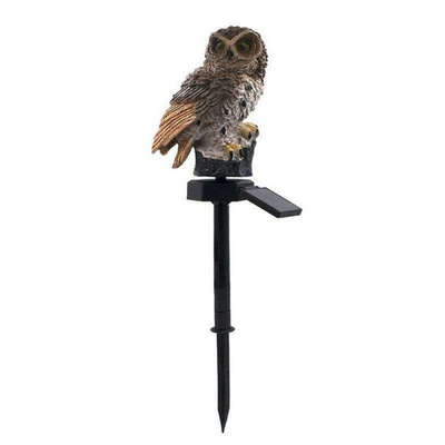 La Navidad accionada solar del jardín LED Owl Animal Lawn Ornament Unique de la prenda impermeable