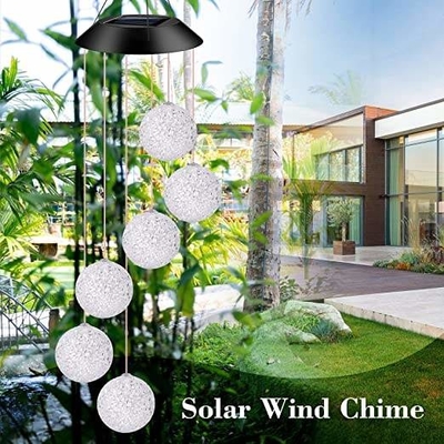El regalo solar del jardín decorativo al aire libre del CE enciende los carillones de viento solares de la bola