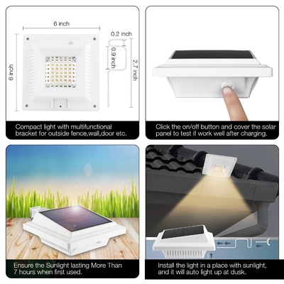 WINXU BoundarySolar solar accionó la luz de la pared del LED que 40 de aluminio llevaron las luces solares montadas en la pared al aire libre