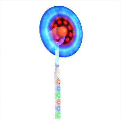 Arco iris del flash LED del color que hace girar a Toy Solar Windmill Light para Halloween, la Navidad