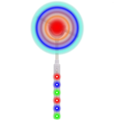 Azul solar/rosa/de marfil de las luces de la música del molino de viento colorido dinámico de los niños