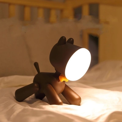 carga por USB solar de la luz de la noche del perro de la luz LED del regalo 3500K