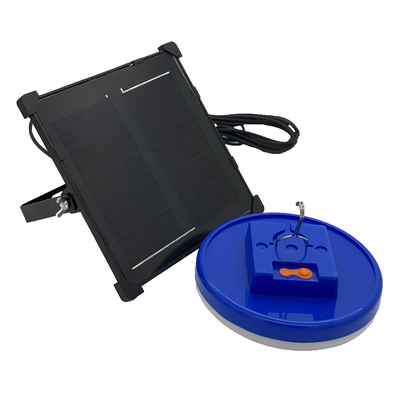 Cabeza solar recargable del doble del cable del panel solar los 5m de las luces de emergencia 5V/5W