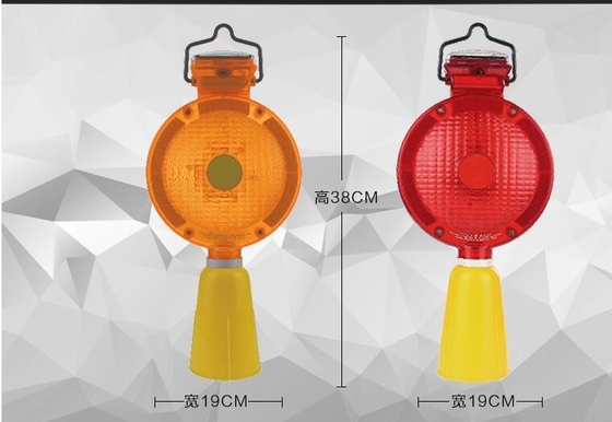Altura llevada solar los 38cm del diámetro el 19cm de la luz de la señal de tráfico de la seguridad