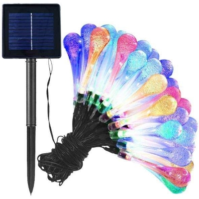 Partido casero de hada del descenso del agua de WX-SDD-003 LED de las luces de OutdoorFor del patio solar del jardín multicolor