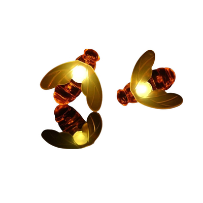 Verano colgante luces de la secuencia de la abeja de Honey Power Lamp Fairy Solar de 30 pedazos los 5M/9M