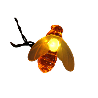 Luces de hadas solares accionadas solares de la abeja luces/LP65 de la secuencia de la abeja de la Navidad