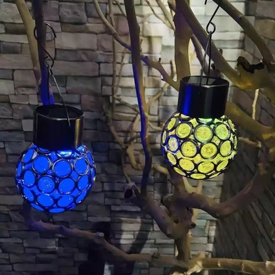 Linterna solar impermeable del LED que cuelga la luz al aire libre ligera de la atmósfera del patio del jardín