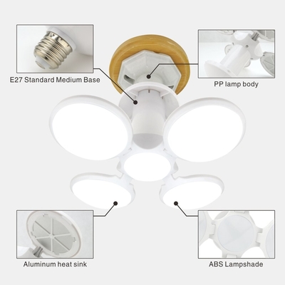 Lámpara deformable ajustable E27 40W del UFO del fútbol del LED para el estudio del dormitorio