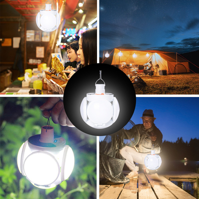 Luz plegable de la búsqueda de la carga de la lámpara USB del balón de fútbol del LED para acampar