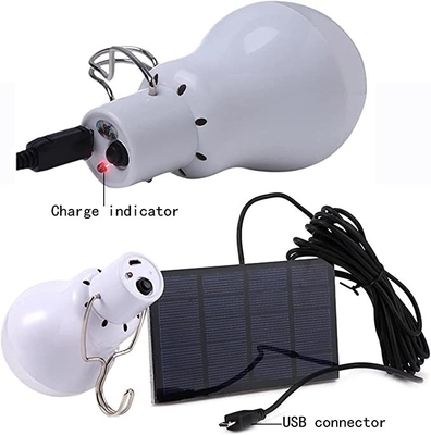 Color blanco fresco luminoso del bulbo USB 3W 4000 recargables solares portátiles de la emergencia