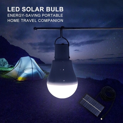 Lámpara de emergencia accionada solar ajustable de Dimmable del USB LED de bulbo de los colores al aire libre de la luz 3