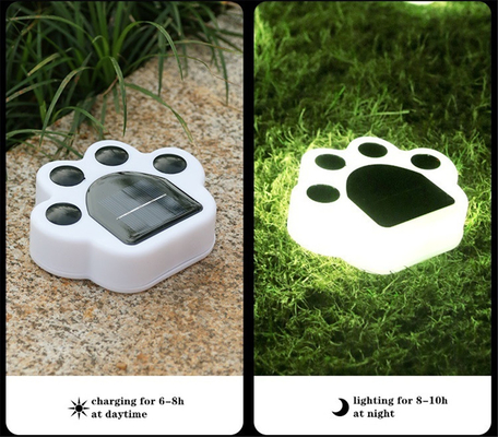 La atmósfera solar de las luces del jardín de IP65 LED enterró el oso Paw Lamp del PVC