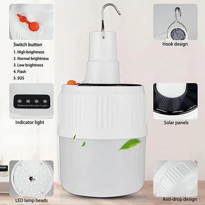 El jardín solar del ABS LED enciende emergencia al aire libre del hogar que acampa