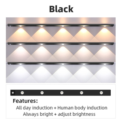 luz ultra fina USB inalámbrico de los 20cm los 30cm los 40cm los 60cm LED recargable