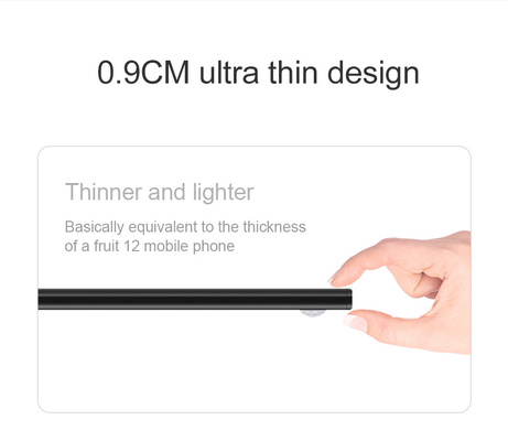 luz ultra fina USB inalámbrico de los 20cm los 30cm los 40cm los 60cm LED recargable