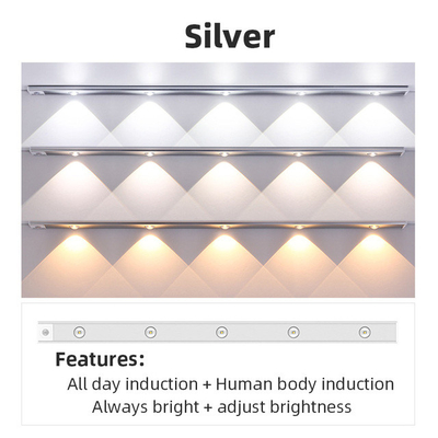 luz ultra fina USB inalámbrico de los 20cm los 30cm los 40cm los 60cm LED recargable