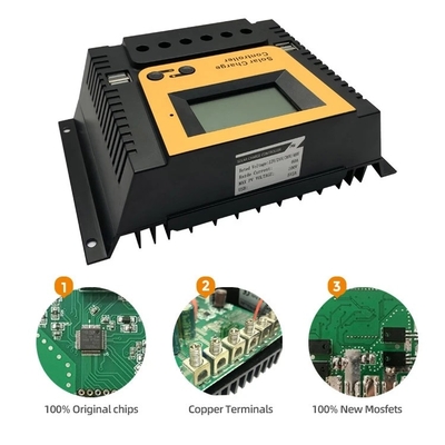 Regulador solar 10A 20A 30A 40A 12V 24V 36V 48V del control Panel de la carga de PWM