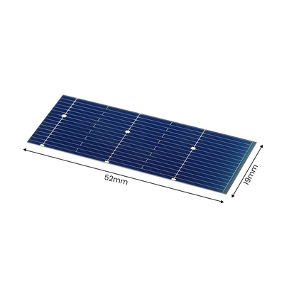 sistema monocristalino del cargador del panel solar de 52*19m m 0.5V 0.24W para portátil fotovoltaico
