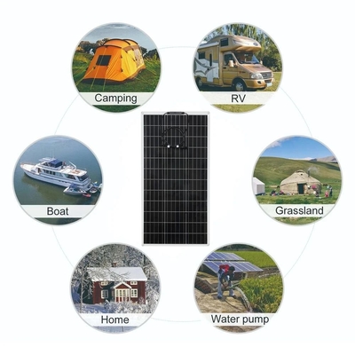 200W el panel solar Kit Battery Charger para las células flexibles portátiles de la batería 12V