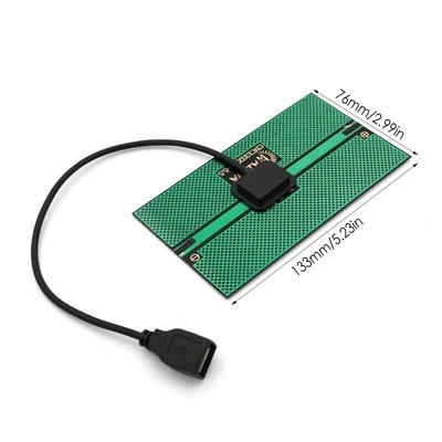 energía solar del cargador 1.65W de la salida solar del panel solar 76*133M M que carga para el dispositivo cargado USB móvil al aire libre del teléfono que acampa