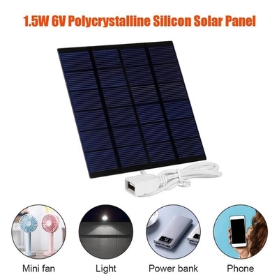 Sistema Solar solar del cargador DIY del panel de la polisilicona para el banco del poder del teléfono