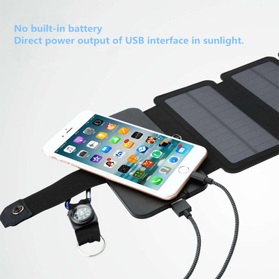10W el panel solar plegable 5V 2.1A USB hizo salir los dispositivos para los smartphones
