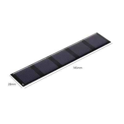 cargador portátil al aire libre del panel solar de 0.5W 2.5V 145*28m m para el banco del poder