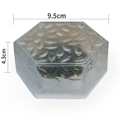 El ladrillo impermeable al aire libre solar del hielo enciende luces LED solares enterradas hexagonales decorativas de la trayectoria del césped del patio de las luces